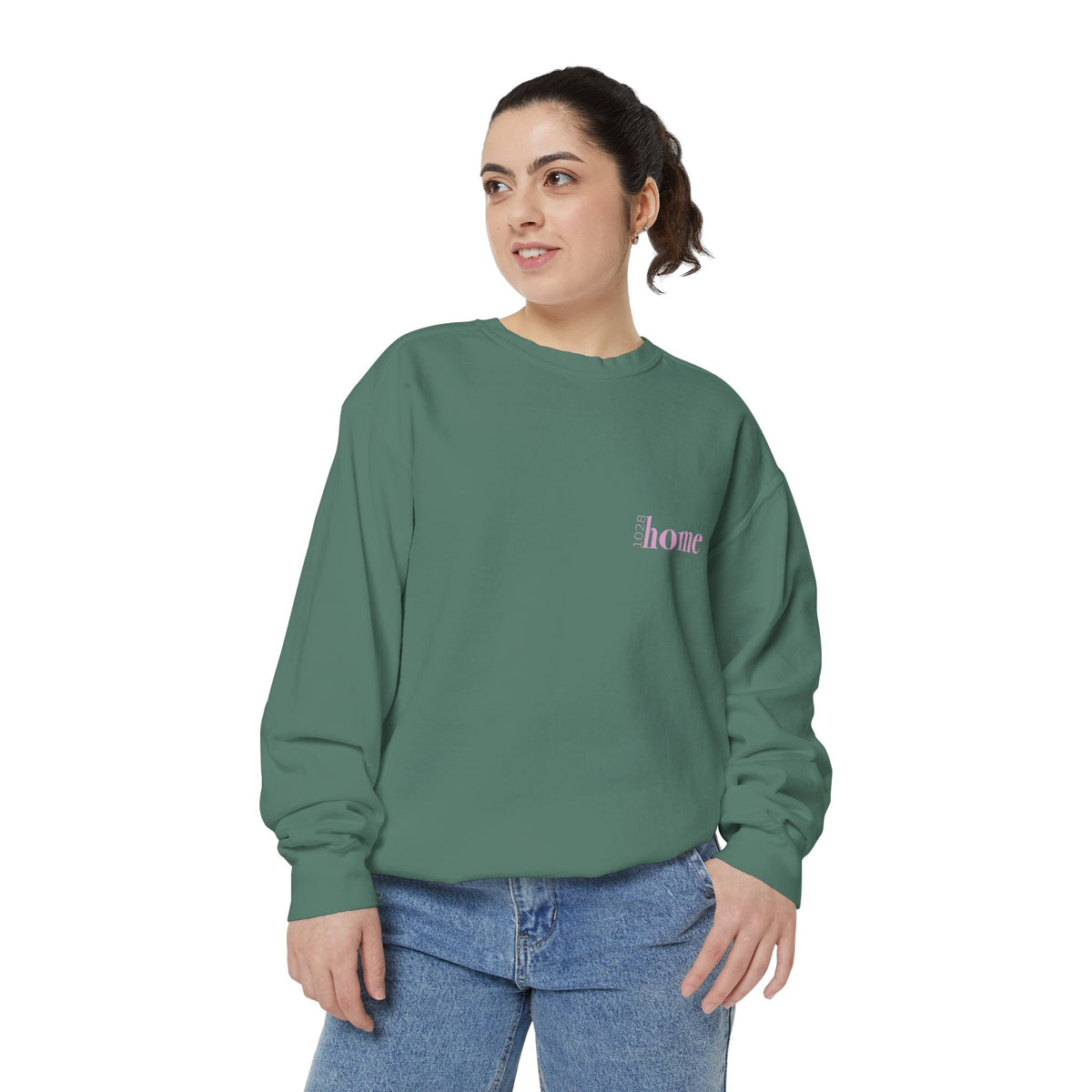 my love language is making neutrals nervous crewneck // green