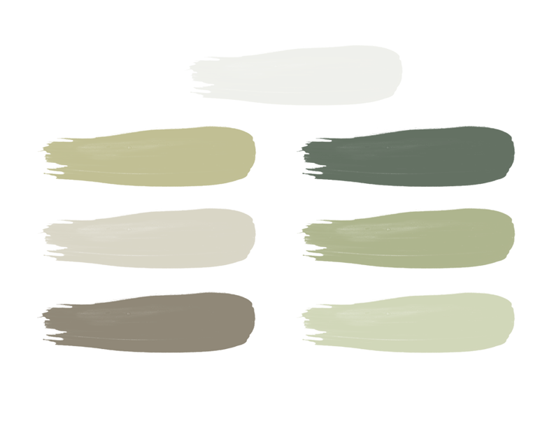 pleasant greens color palette